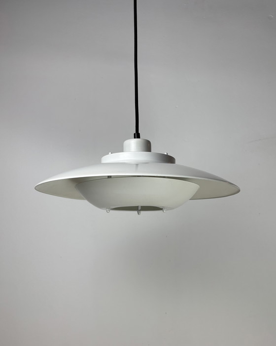 Image 1 of Lampada a sospensione vintage Frimann UFO, Danimarca, anni '70, Disco volante, Era spaziale, Mid Century Modern, anni '70, Desig