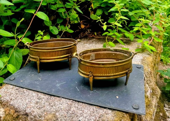 2 Macetas de latón Art Nouveau – Brass (photo 8 of 8)