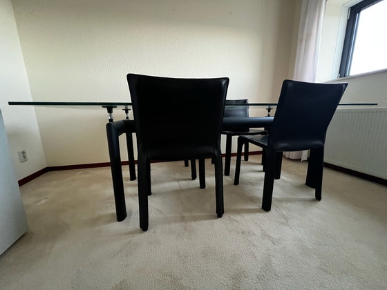Tavolo da pranzo LC6 Le Corbusier, Cassina, Tavoli da pranzo, Vetro, Metallo, Nero (foto 14 di 15)