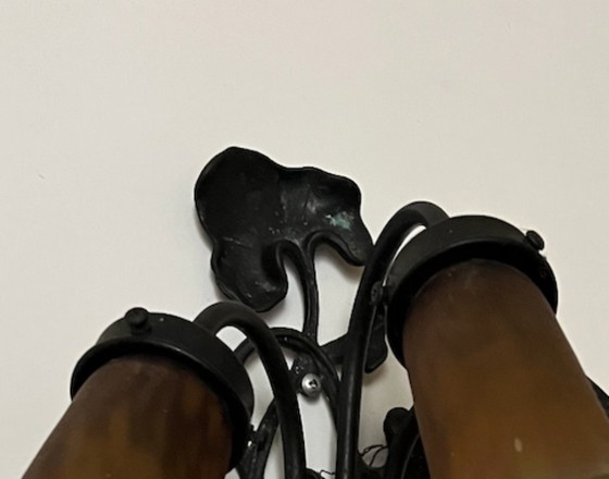 Image 1 of Jugendstil-Wandlampenkelche