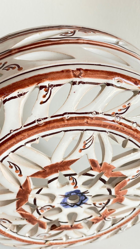 Image 1 of Applique artisanale CéRAMIQUE CENTRE BLEU