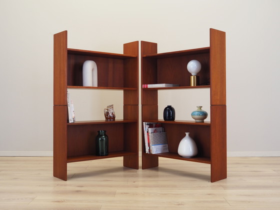 Image 1 of Ensemble de bibliothèques en teck, Design danois, 1970S, Production : Danemark