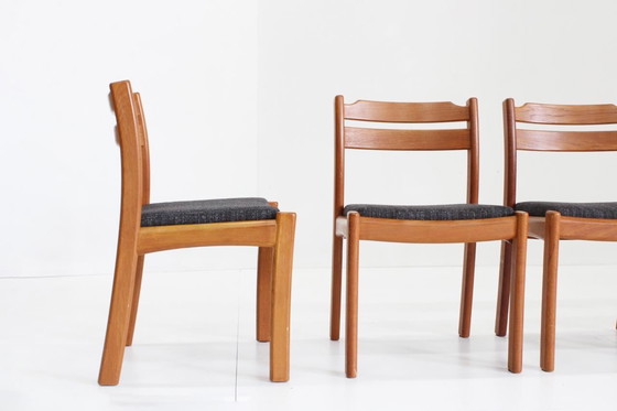 Image 1 of 6 X Vintage Teak Dining Chairs