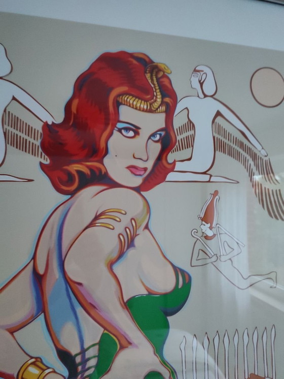 Image 1 of Lithographie en couleur de la "Nil Queen" Mel Ramos