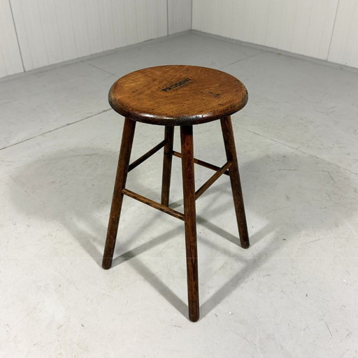 Houten reclame krukje van Prodent 1960's