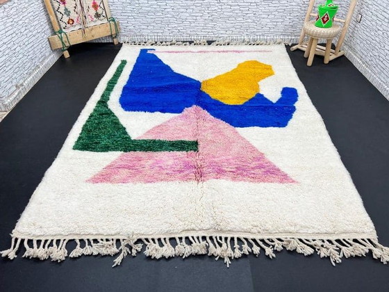 Alfombra tradicional hecha a mano de pura lana de 3/4 m – Alberto Bazzani, Wool (photo 4 of 6)