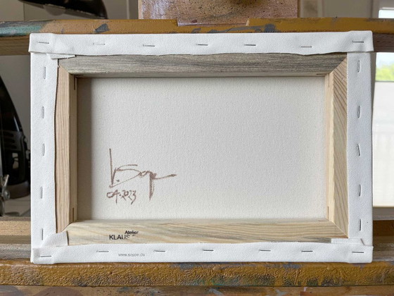 Image 1 of Dipinto unico, Sul Sichelsberg, pezzo unico dipinto a mano, 30 x 20 cm, pittura acrilica su tela