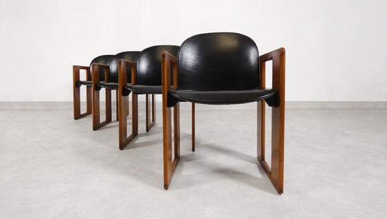 Image 1 of 4 sedie da pranzo - 'Dialogo' - Afra & Tobia Scarpa