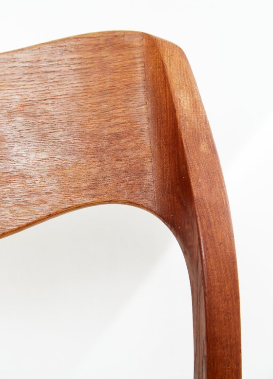 Image 1 of Niels O. Møller eetkamerstoelen nr. 71 voor J. L. Møller, set van 3