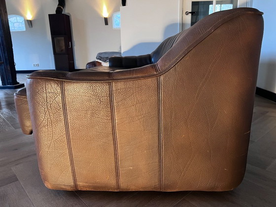 Image 1 of Canapé de salon 3 places De Sede DS 44, extensible, cuir de buffle