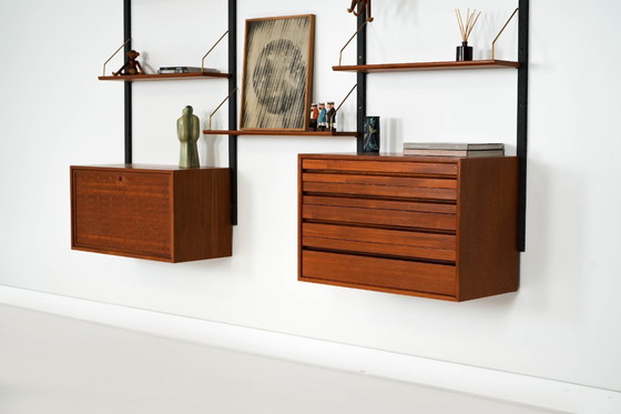 Image 1 of Étagère modulaire en teck, design danois, années 1960, designer : Poul Cadovius