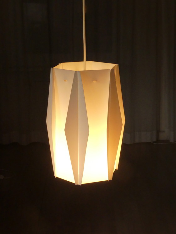 Image 1 of Plafondlamp Lars Eiler Schiøler voor Hoyrup kunststof UK1aeb