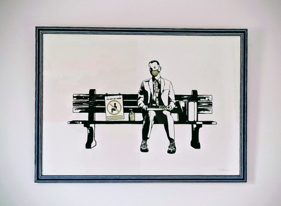 Image 1 of Icono de confianza - Caja de bombones Edición Oro - Litografía enmarcada del artista