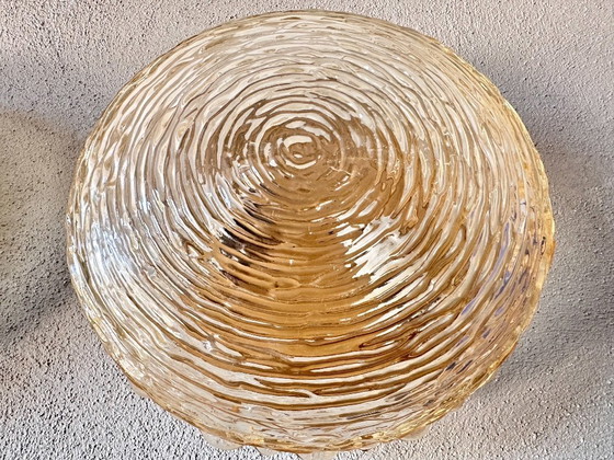 Image 1 of Vintage paar amber muurlampen