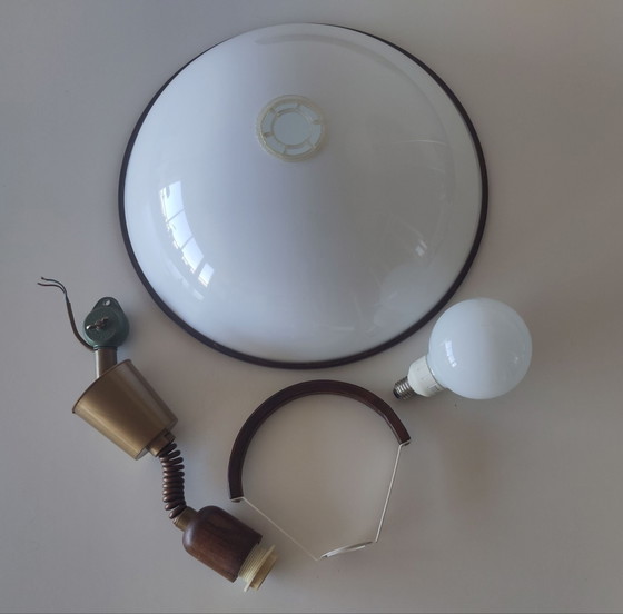 Lampada a sospensione Space Age Steinhauer – Lampade a sospensione, Plastica, Legno, Vintage (photo 15 of 15)