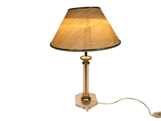 Image 1 of Lucite - vintage table lamp - plexiglass - Hollywood Regency - Germany - 70s