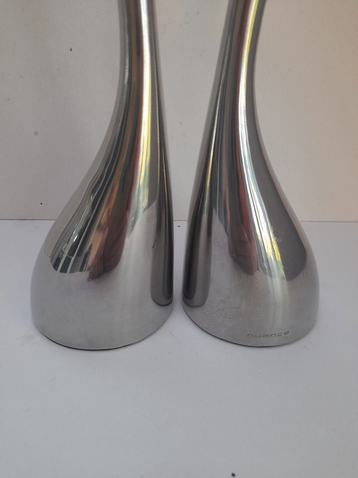 Belle paire de bougeoirs Nuance made in Denmark 