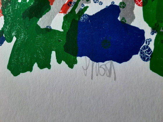 Image 1 of Ad van Hassel - Serigrafía, Tulipanes rojos - 100 ejemplares