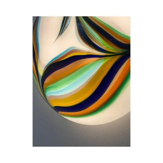 Image 1 of Apliques de pared de cristal de Murano blanco de Simoeng – Juego de dos unidades