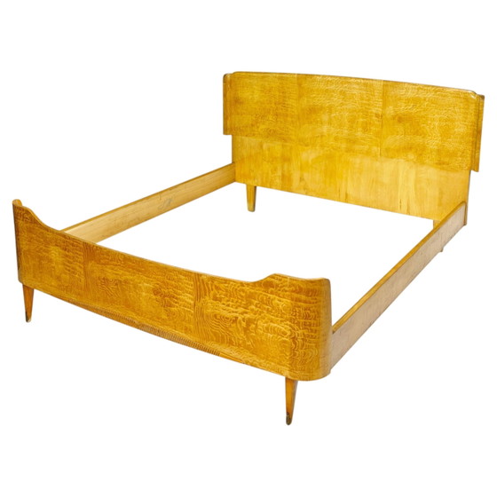 Cama King Size Alberto Smania Marango en Madera de Raíz y Latón Mid Century 1967 – Colchones y somieres (photo 5 of 20)