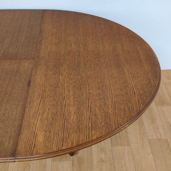 Image 1 of Oval vintage dining table dining room table extendable table
