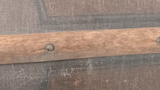 Image 1 of Vieille malle de voyage marron. À récupérer sur place uniquement.