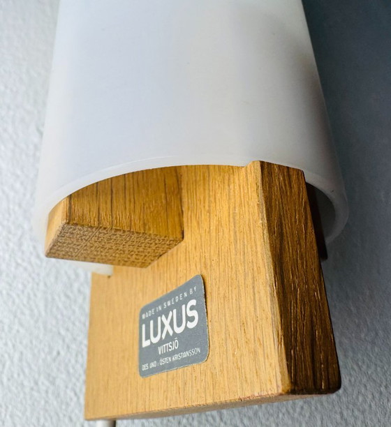 Image 1 of Ensemble d'appliques cylindriques par Uno & Östen Kristiansson pour Luxus, Suède, 1960