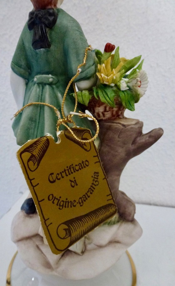 Image 1 of 2x Vintage Capodimonte figurines, hand-painted.