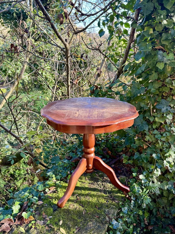 Table d'appoint vintage en bois massif – Tables d'appoint, Wood (photo 2 of 10)