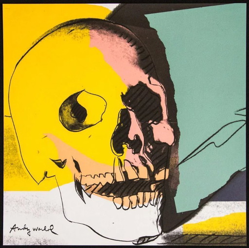Litografía "Calavera" del Museo de Arte Carnegie de 1986, inspirada en Andy Warhol