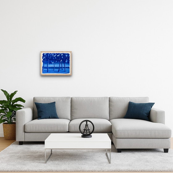 Image 1 of Gouache on cardboard, 40x30cm, framed.
