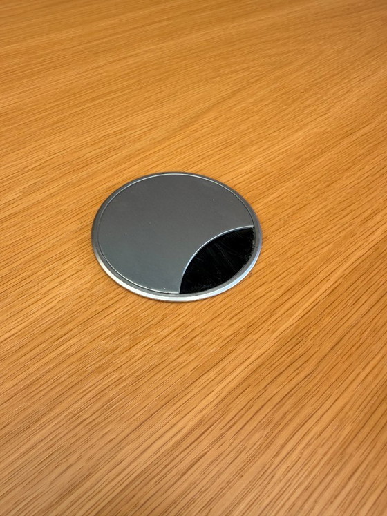 Scrivania ovale Florence Knoll, Florence Knoll – Tavoli da pranzo, Legno, Cromo (photo 11 of 17)
