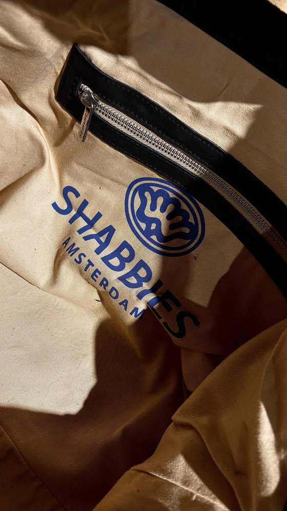 Borsa tote in pelle nera Shabbies Amsterdam – Borse tote, Leather, Textile (photo 4 of 5)