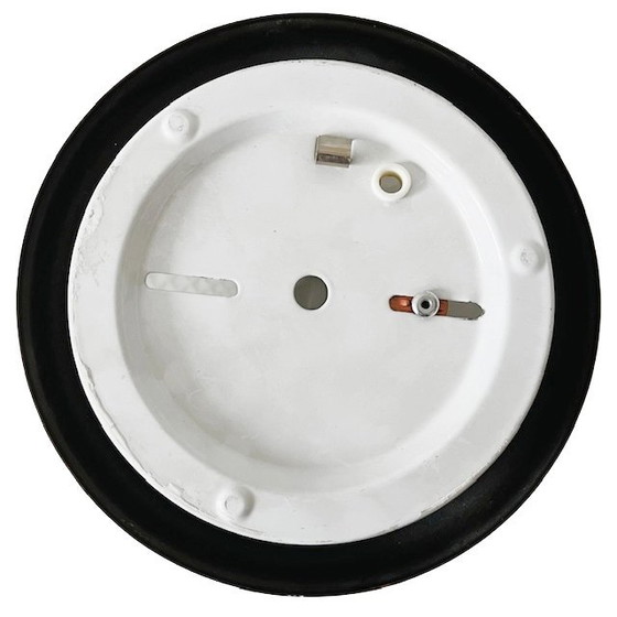 Image 1 of Vintage Massive small glass ceiling lamp frosted glass gold Hollywood Regency 1970's