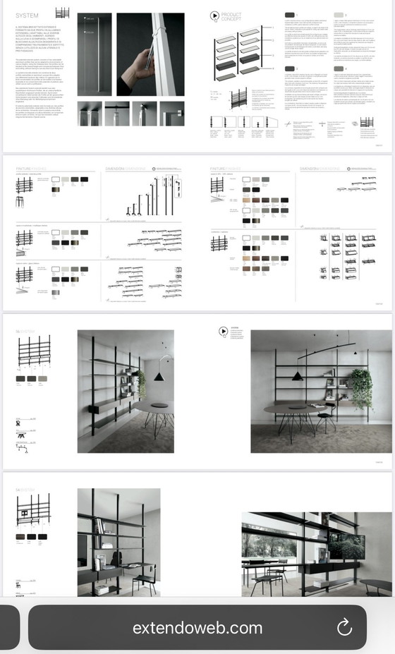 Image 1 of Modulaire stellingkast Systeem Extendo van Massimo Bianchi