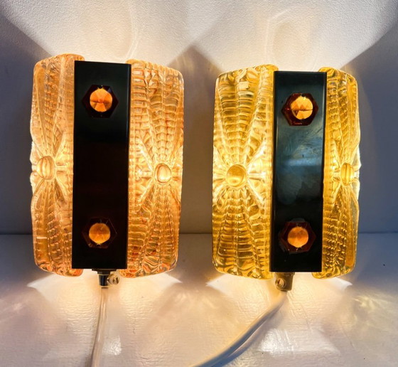 Image 1 of Juego de lámparas de pared danesas Aladdin de Vitrika, años 60