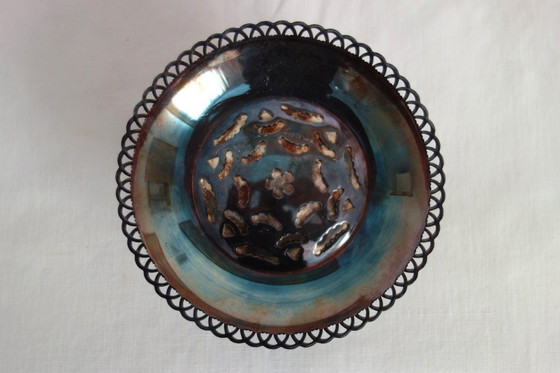 Image 1 of Coquillor butter dish in silver-plated metal, 1950s/60s