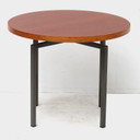 Vintage Mid - Century Round Side Table Coffee Table in Teak, 1960s