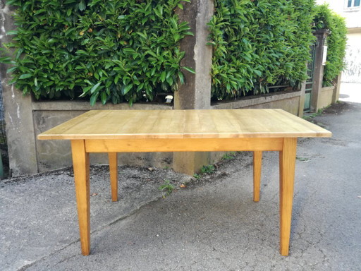 Table Rectangulaire Extensible en Frêne Massif