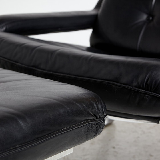 Image 1 of Fauteuil vintage avec ottoman par Reinhold Adolf pour Cor
