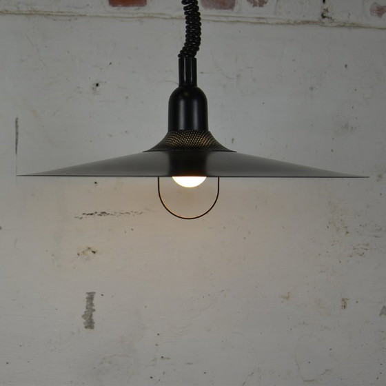 Image 1 of 1x pull down saucer pendant light