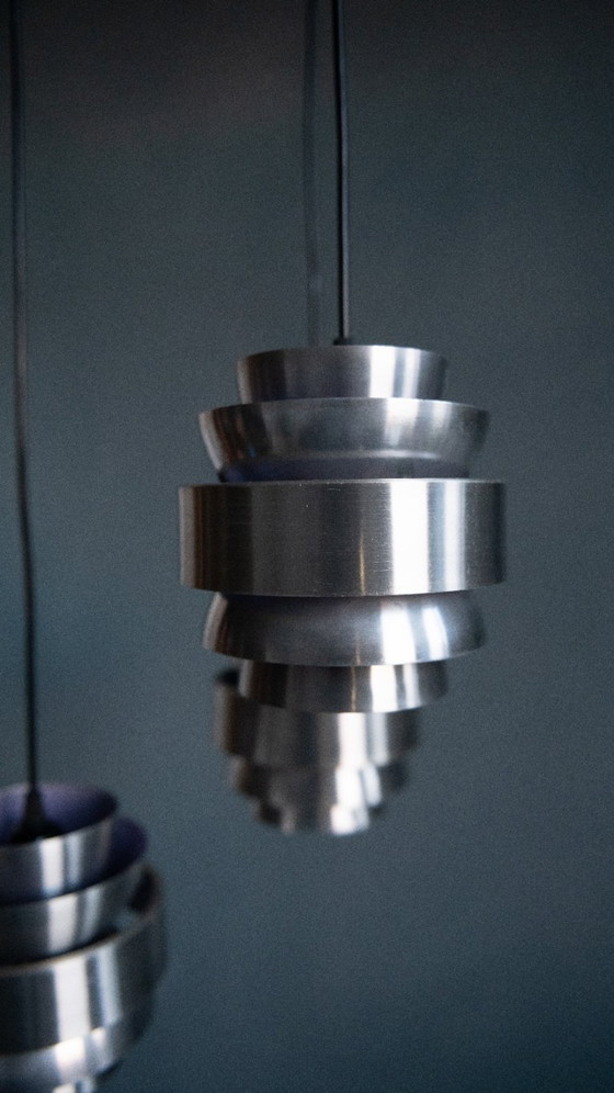 Image 1 of Metal Cascade Pendant Lamp by Lakro Amstelveen