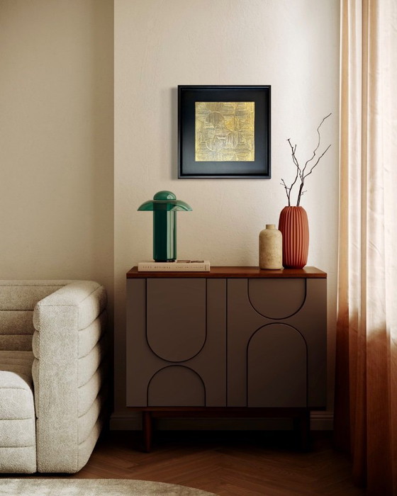 Image 1 of Dipinto di ventagli dorati