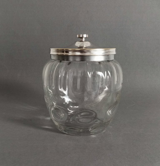 Koloman Moser Art Nouveau 'meteor' glass box with lid for Bakalowits Söhne 1900