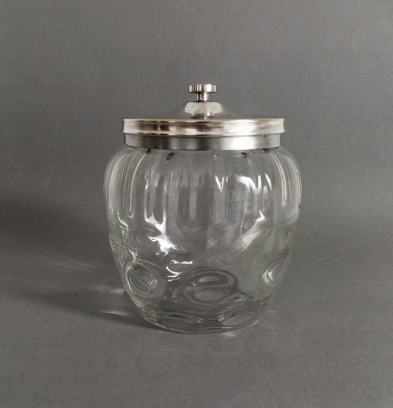 Image 1 of Koloman Moser Art Nouveau 'meteor' glass box with lid for Bakalowits Söhne 1900