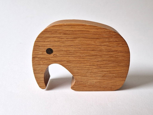 Georg Jensen - Grote maat houten olifant - Gemerkt