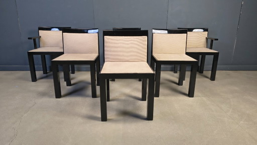 Chaises Teatro par Aldo Rossi et Luca Meda pour Molteni, 1980s, Set de 6