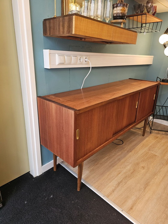 Credenza Vintage in Teak Design Danese Mobile Basso Silkeborg – Credenze, Legno (photo 4 of 11)