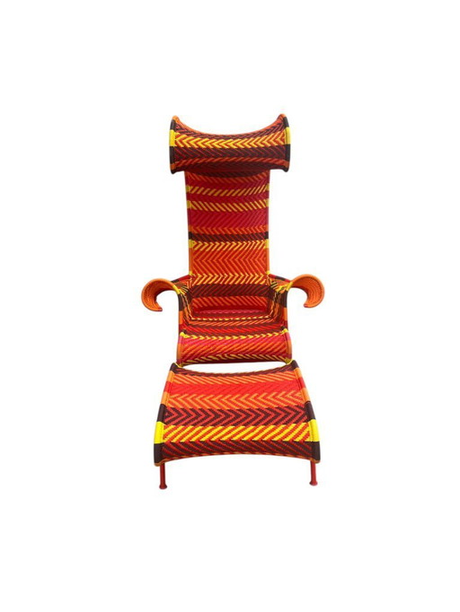 Moroso Shadowy Loungesessel mit Ottomane