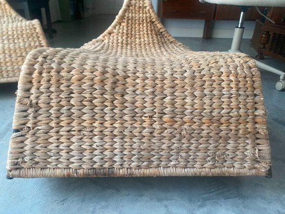 Paar IKEA PS GULLHOLMEN Schommelstoelen – Maria Vinka – 2002 – Wicker (photo 6 of 12)